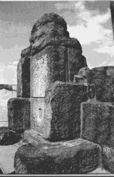 First Settlers Monument awaiting restoration 