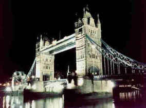 Floodlit Tower Bridge